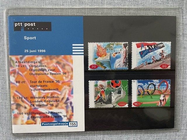 Postzegelmapje PZM155 Sport 1996 Postfris, Ophalen of Verzenden, Postfris, Sport