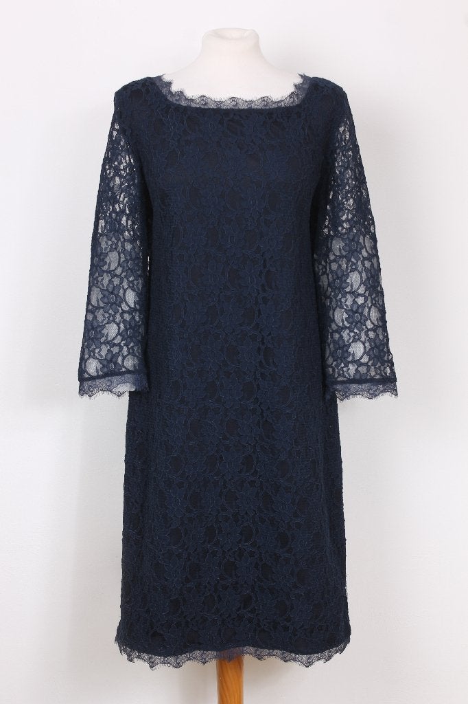 Kanten jurk van Joseph Ribkoff maat 46, Kleding | Dames, Blauw, Maat 46/48 (XL) of groter, Joseph Ribkoff, Ophalen of Verzenden