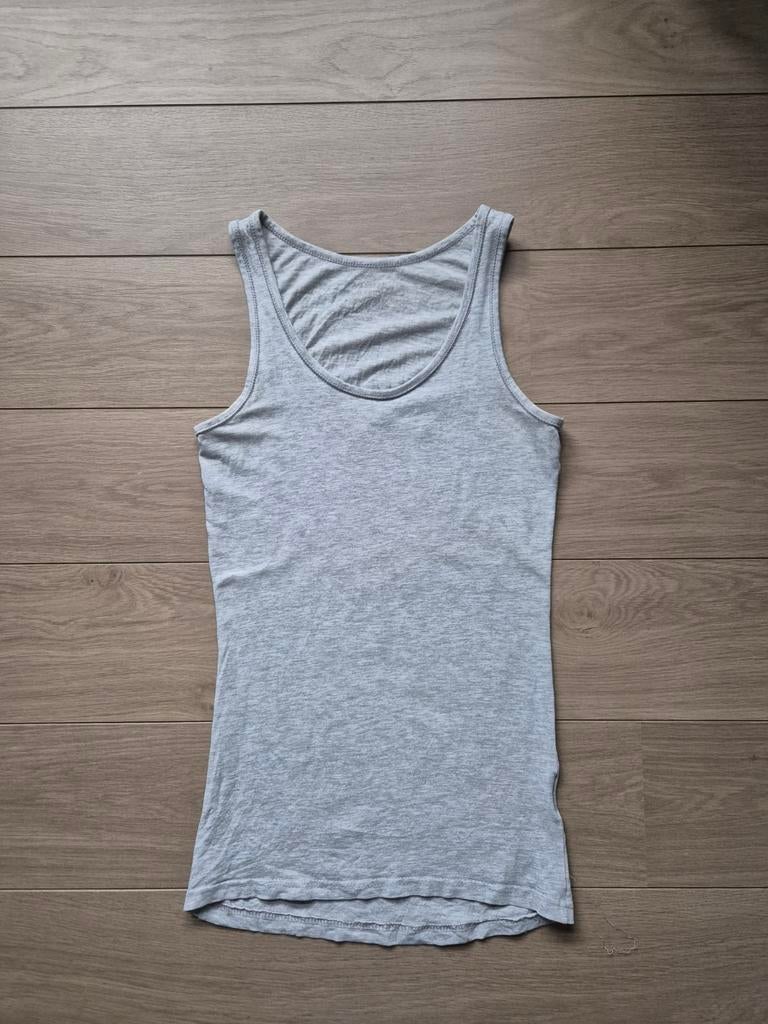 Top tanktop singlet shirt hemd grijs mt s, Ophalen of Verzenden, Zo goed als nieuw, Grijs, Maat 36 (S)