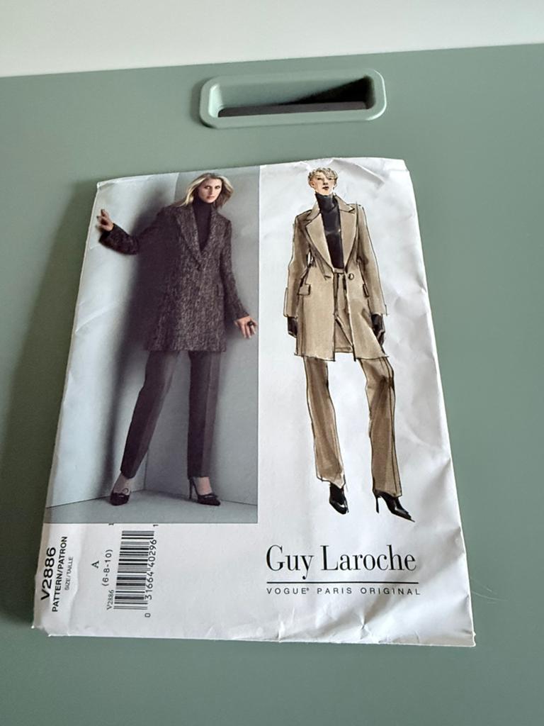 Guy Laroche Vogue V2886 Paris Original colbert broek 6 8 10, Ophalen of Verzenden, Nieuw, Vrouw, Overige merken