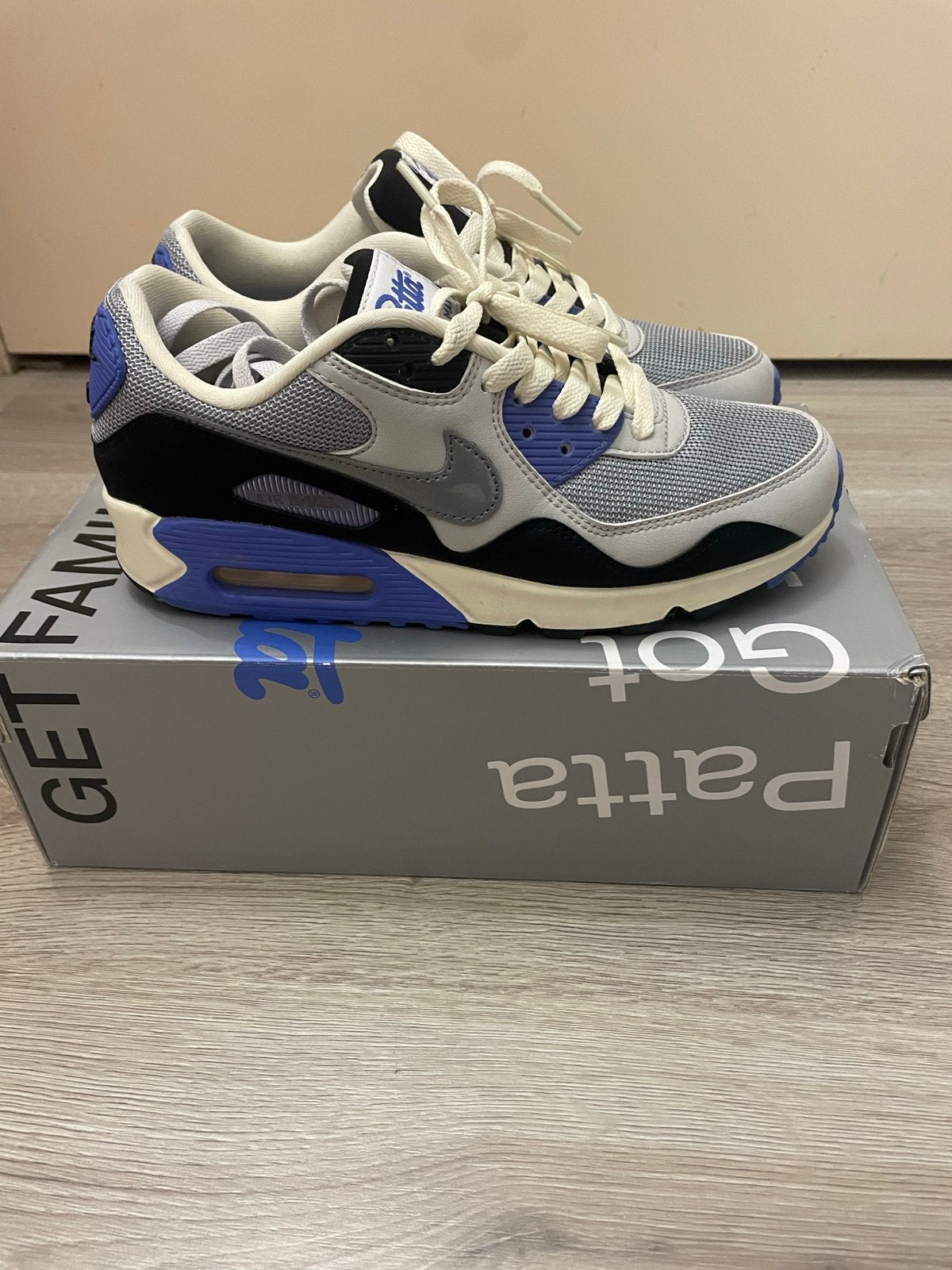 Nike Air Max 90 Patta Wave - Zo goed als nieuw, Ophalen of Verzenden, Zo goed als nieuw, Sneakers of Gympen