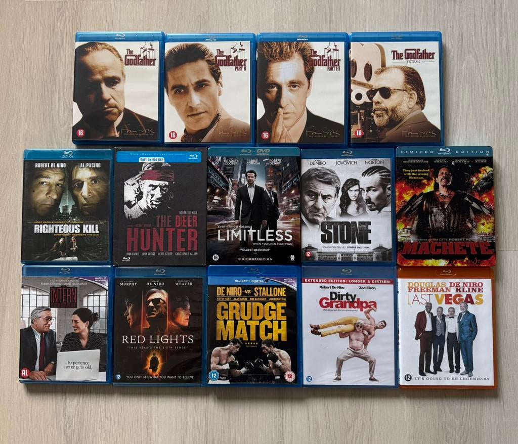 Blu Ray | Robert De Niro Collectie | Godfather | Deer Hunter, Ophalen of Verzenden, Gebruikt, Actie