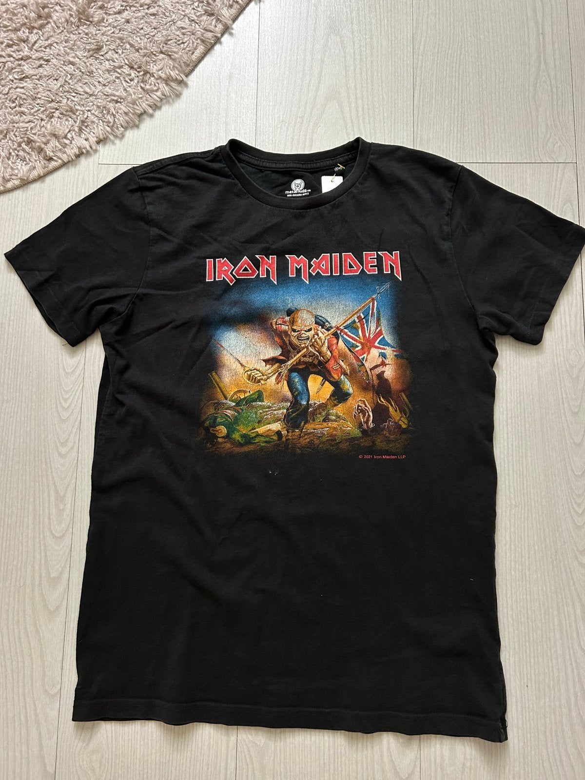Iron Maiden T-shirt - Zwart - Maat 164 (13-14 jaar), Kleding | Heren, Ophalen of Verzenden, Nieuw, Overige maten, Zwart