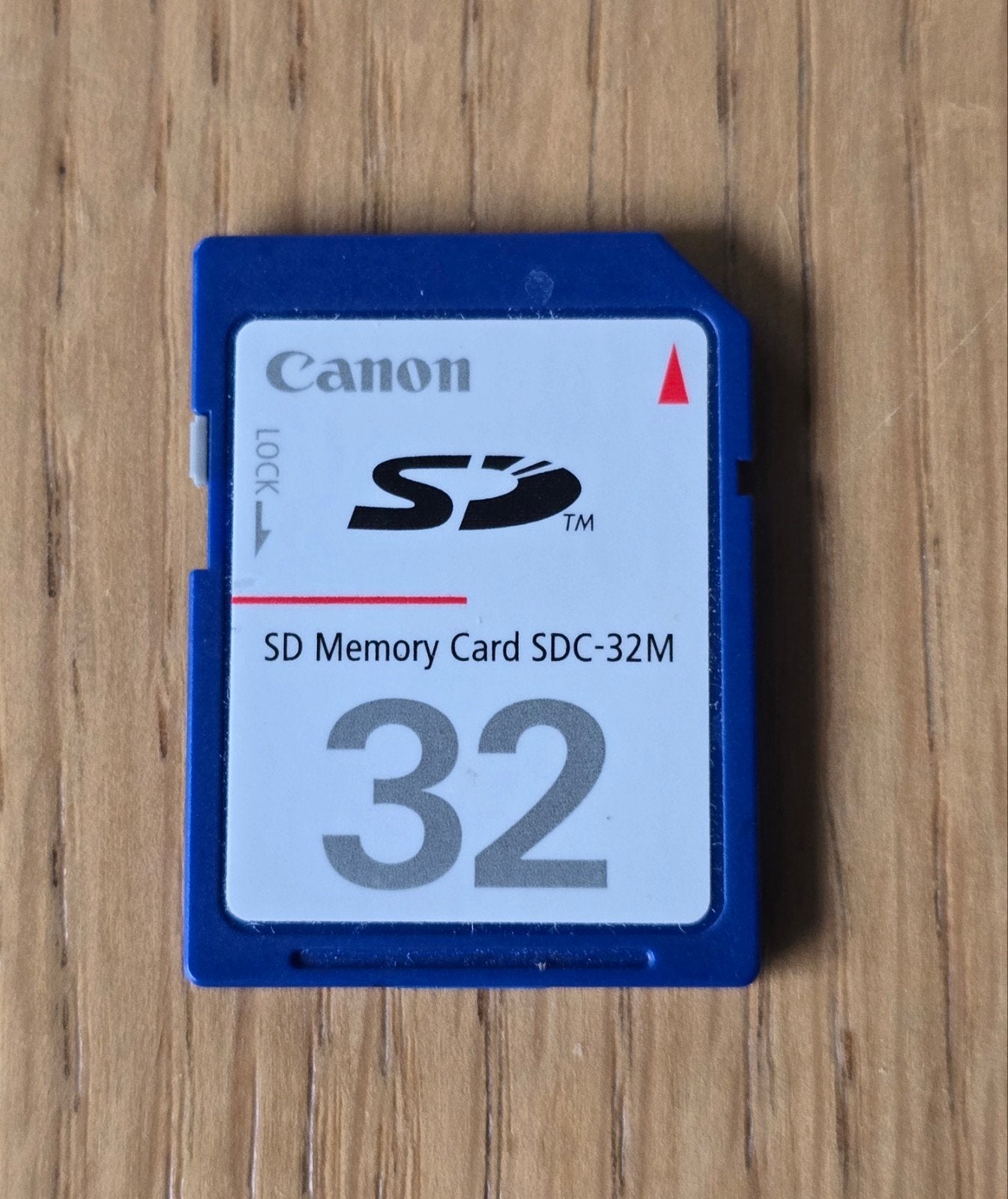 SD kaart Canon Blauw 32mb SDC-32M Voor Foto Flim Video, Audio, Tv en Foto, Fotografie | Geheugenkaarten, Ophalen of Verzenden