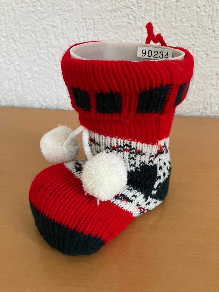 Kerstlaars met leuke Kerstsok, Diversen, Kerst, Ophalen of Verzenden, Gebruikt