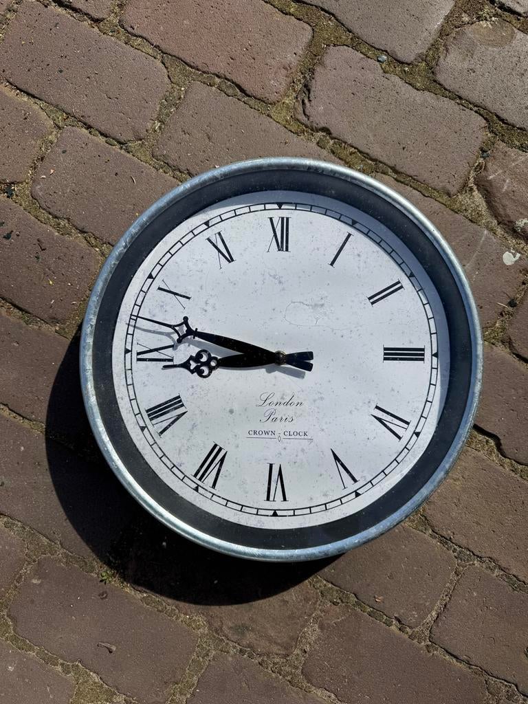 Grote wandklok London Paris Crown & Clock, Ophalen of Verzenden
