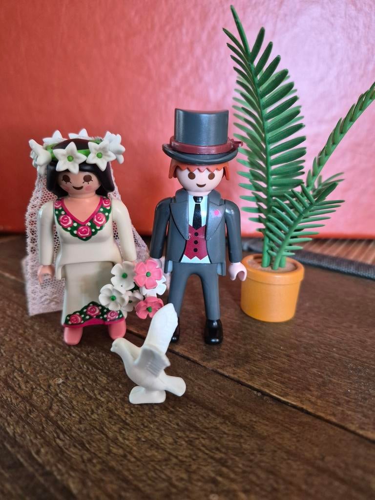 Playmobil bruidspaar nostalgisch, Ophalen of Verzenden, Zo goed als nieuw