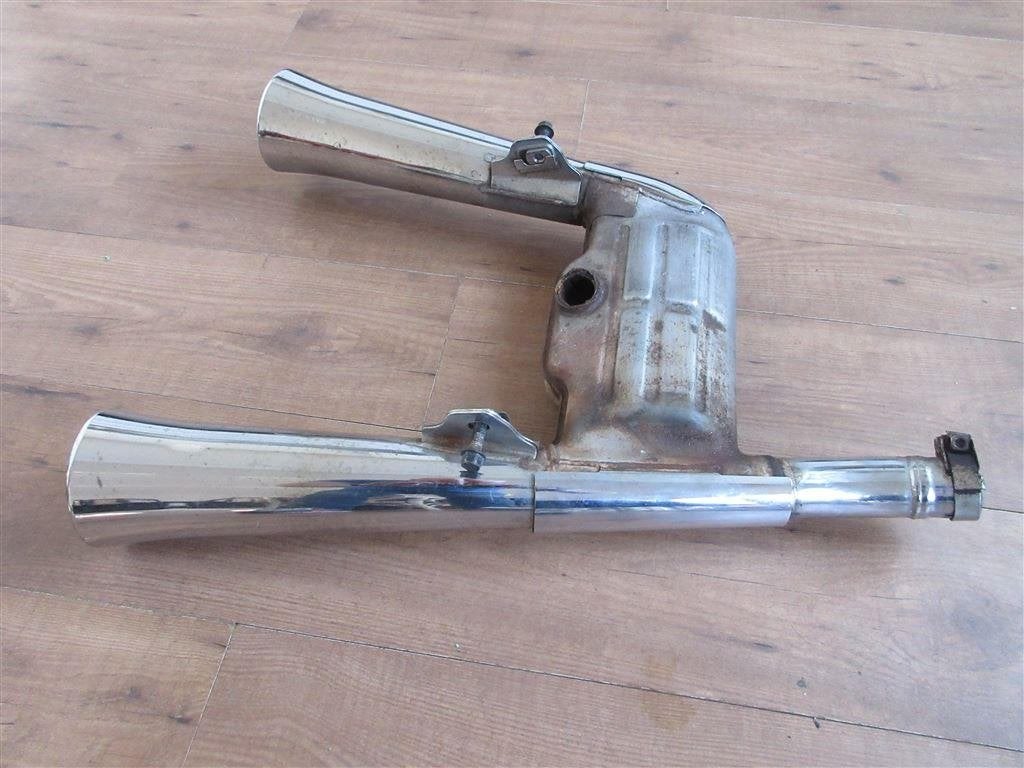 Yamaha XV920 uitlaat XV920M exhaust Virago Midnight XV 920 M, Ophalen of Verzenden