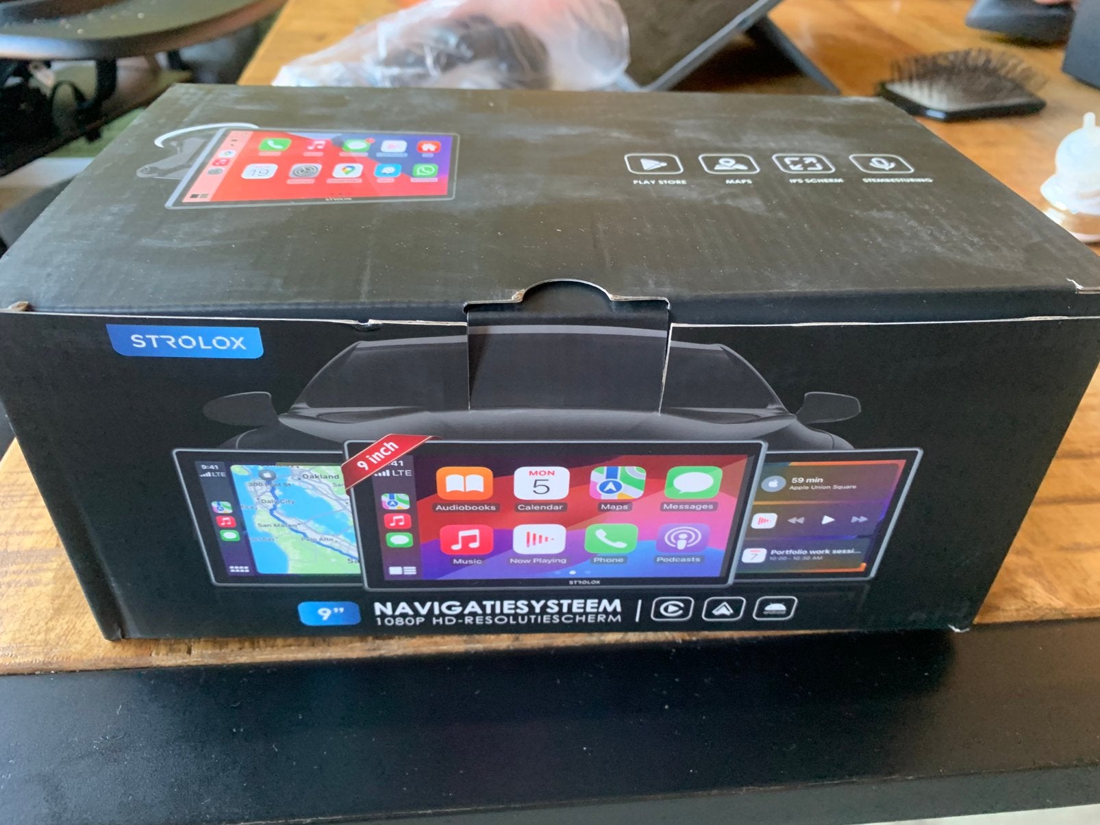 Nieuw! Strolox 9inch navigatiesysteem Android/Apple carplay, Ophalen of Verzenden, Nieuw