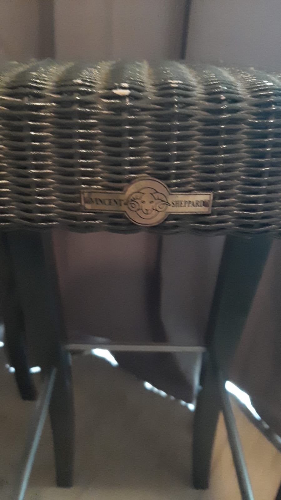 Vincent Sheppard Lloyd Loom barkrukken (2 stuks), Huis en Inrichting, Barkrukken, Ophalen, Gebruikt, Met voetsteun, 60 tot 90 cm