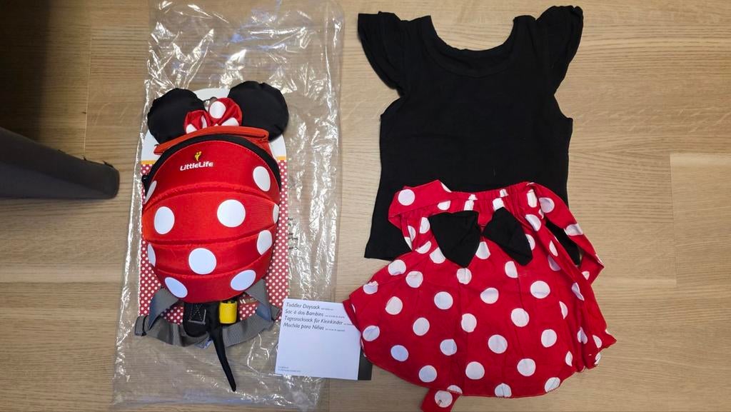 Little life Minnie Mouse jurkje met rugzakje (nieuw), Ophalen of Verzenden, Nieuw, 104 of kleiner, Meisje