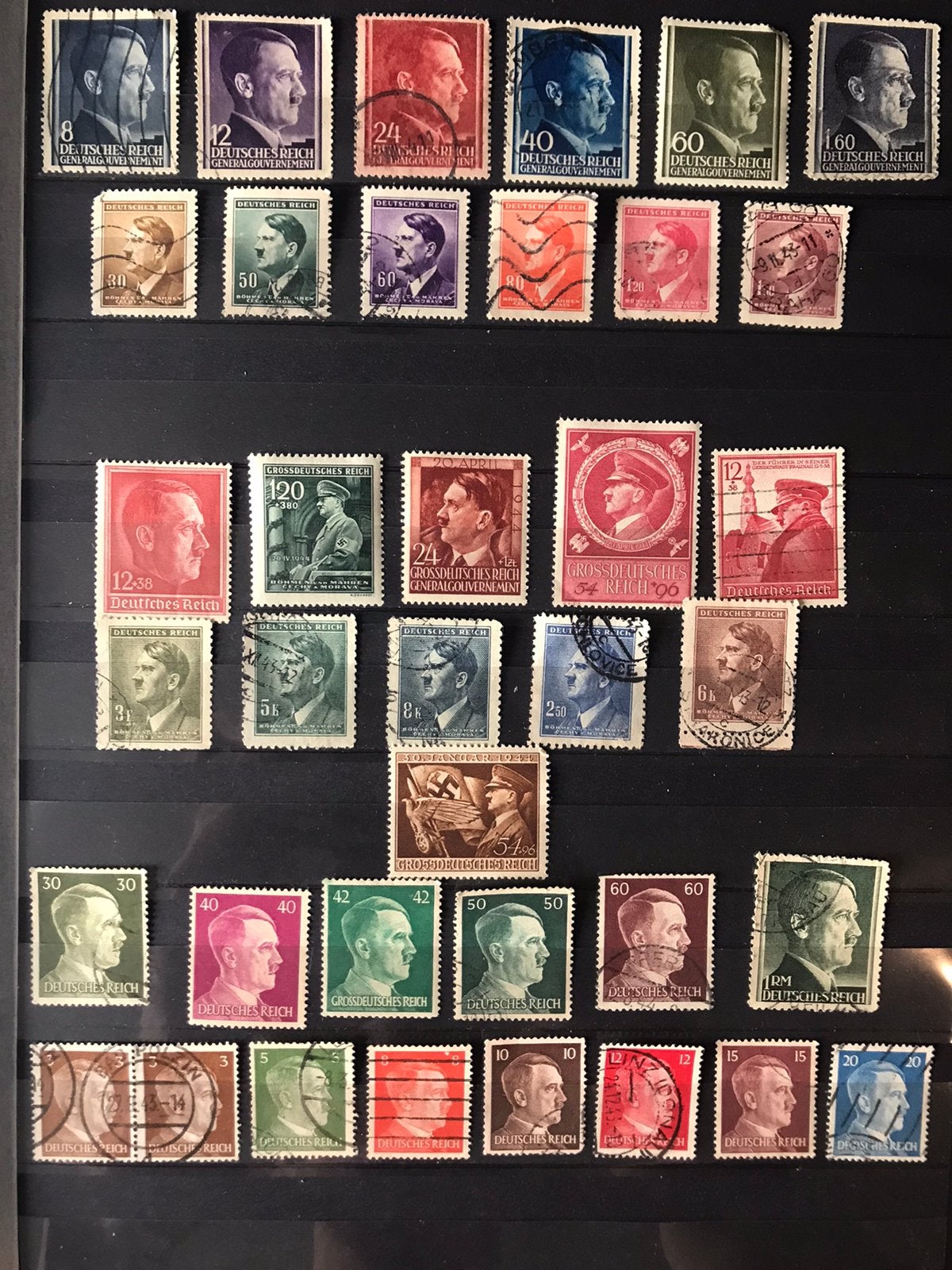 Kavel propaganda postzegels nazi Duitsland WO2 periode AH, Verzamelen, Ophalen of Verzenden, Overige soorten, Duitsland, Overige typen