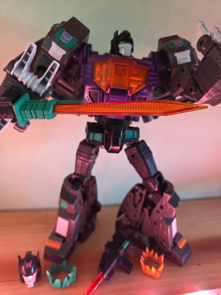 Oversized Reximus Prime Grimlock Shattered Glass Versie, Verzamelen, Transformers, Zo goed als nieuw, Overige generaties, Ophalen of Verzenden