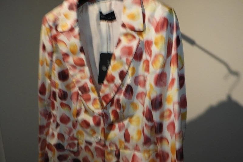Rena Lange zijde jasje kleurrijke print mooi model Nieuw D40, Kleding | Dames, Maat 38/40 (M), Overige kleuren, Verzenden, Jasje