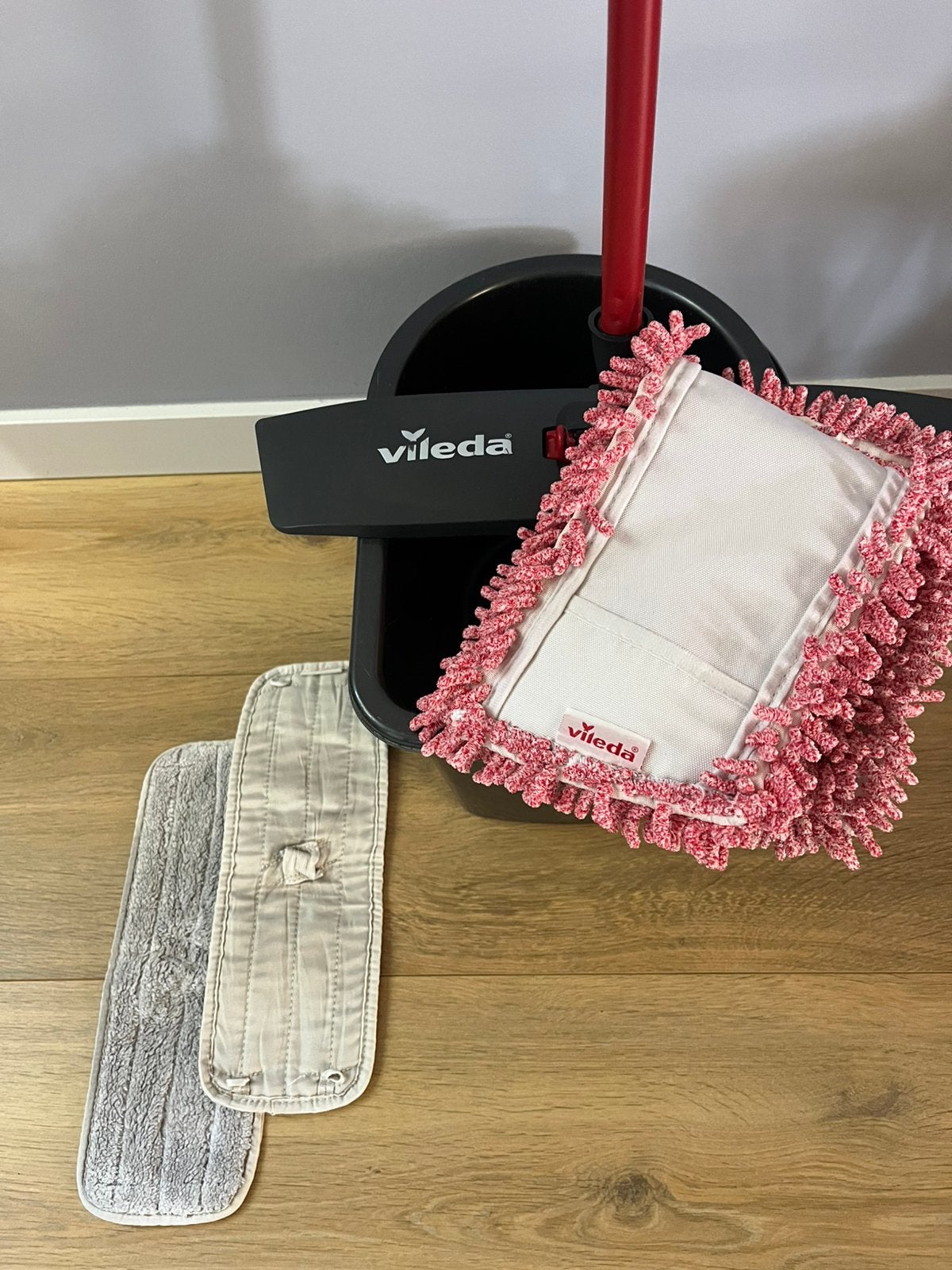 Vileda, dweil, 2x dweildoek en emmer, Ophalen, Mop of Dweil