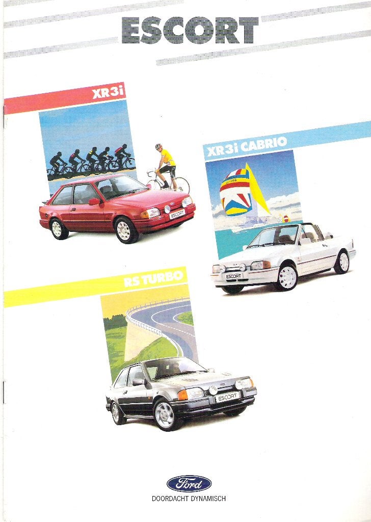 Ford Escort XR3i/RS Turbo incl cabriolet folder, Boeken, Ophalen of Verzenden, Gelezen, Ford