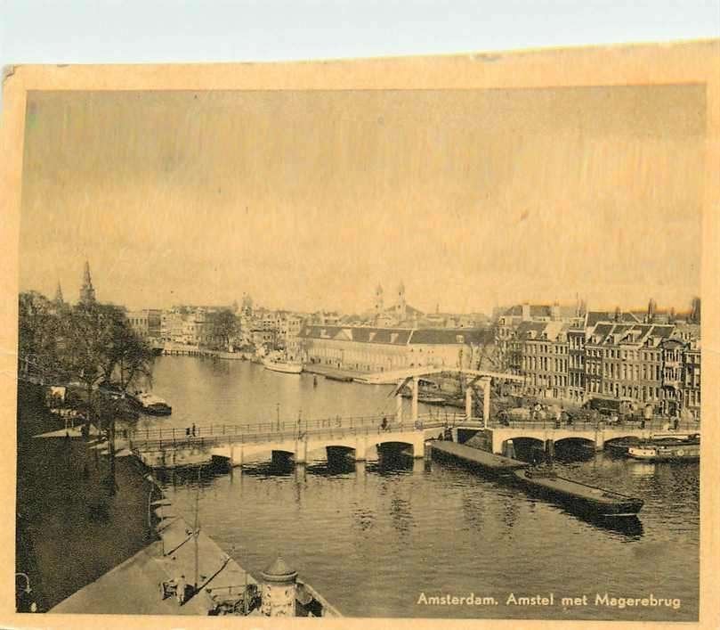 377-420-023 Amsterdam Amstel met Magere Brug, Verzenden, Voor 1920, Noord-Holland