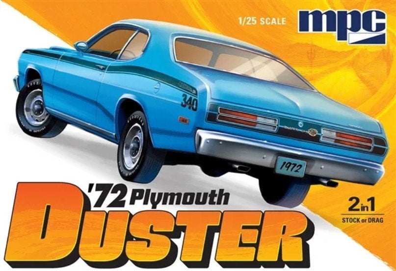 Bouwdoos 1972 Plymouth Duster MPC, Hobby en Vrije tijd, Modelbouw | Auto's en Voertuigen, Overige merken, Auto, Groter dan 1:32