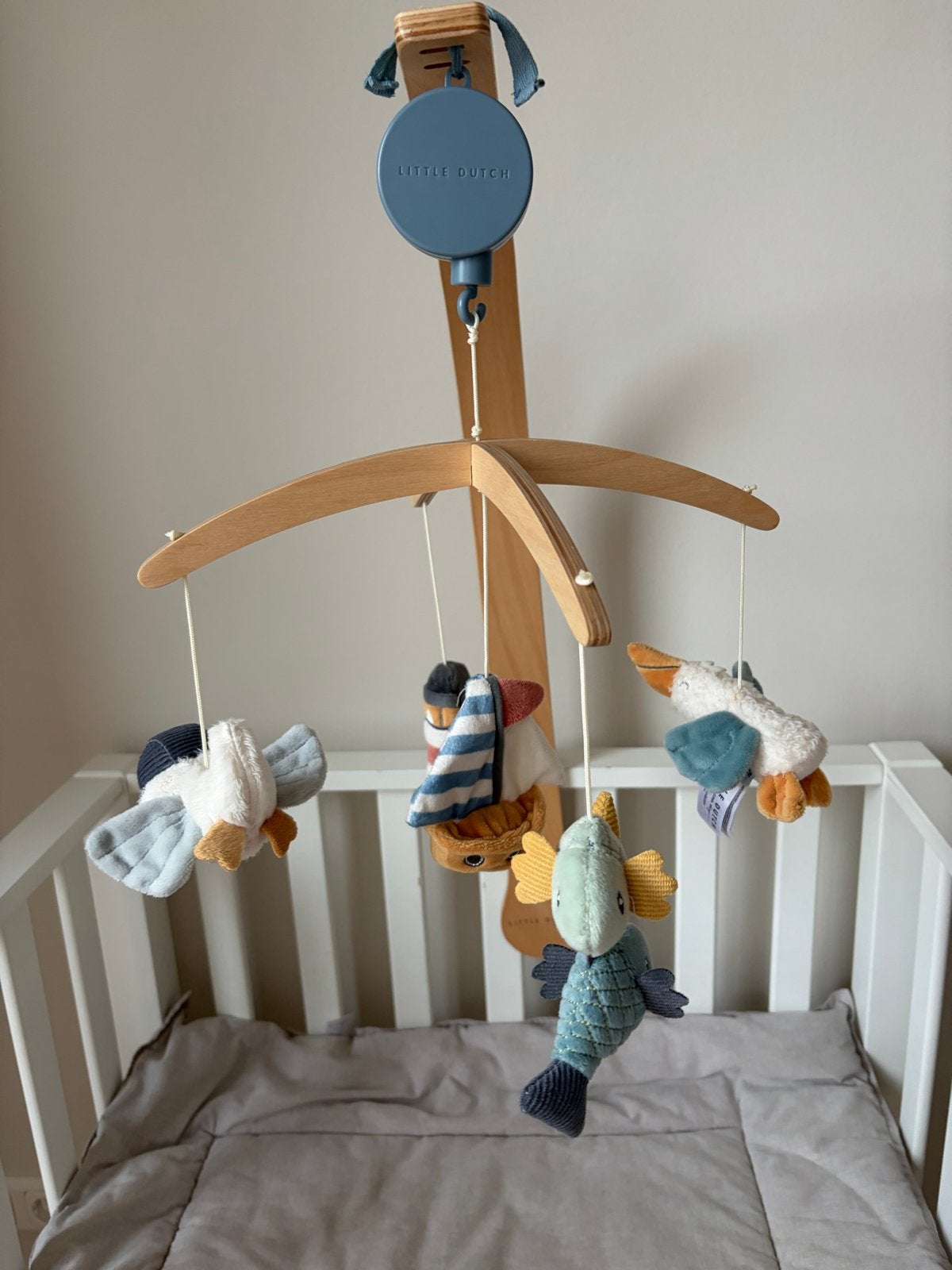 Little Dutch Boxmobiel Ocean Blue, Ophalen, Zo goed als nieuw, Mobiel, Met geluid