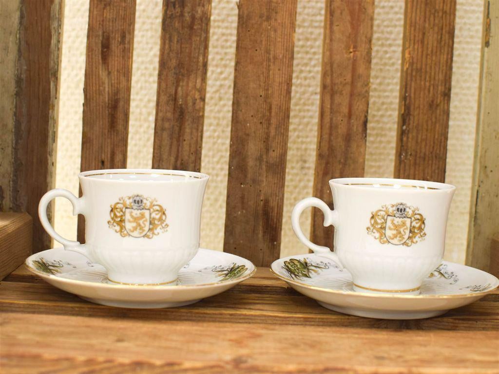 4 delig Bavaria porseleinen kop en schotels 51325, Gebruikt, Ophalen of Verzenden, Bord(en), Wedgwood