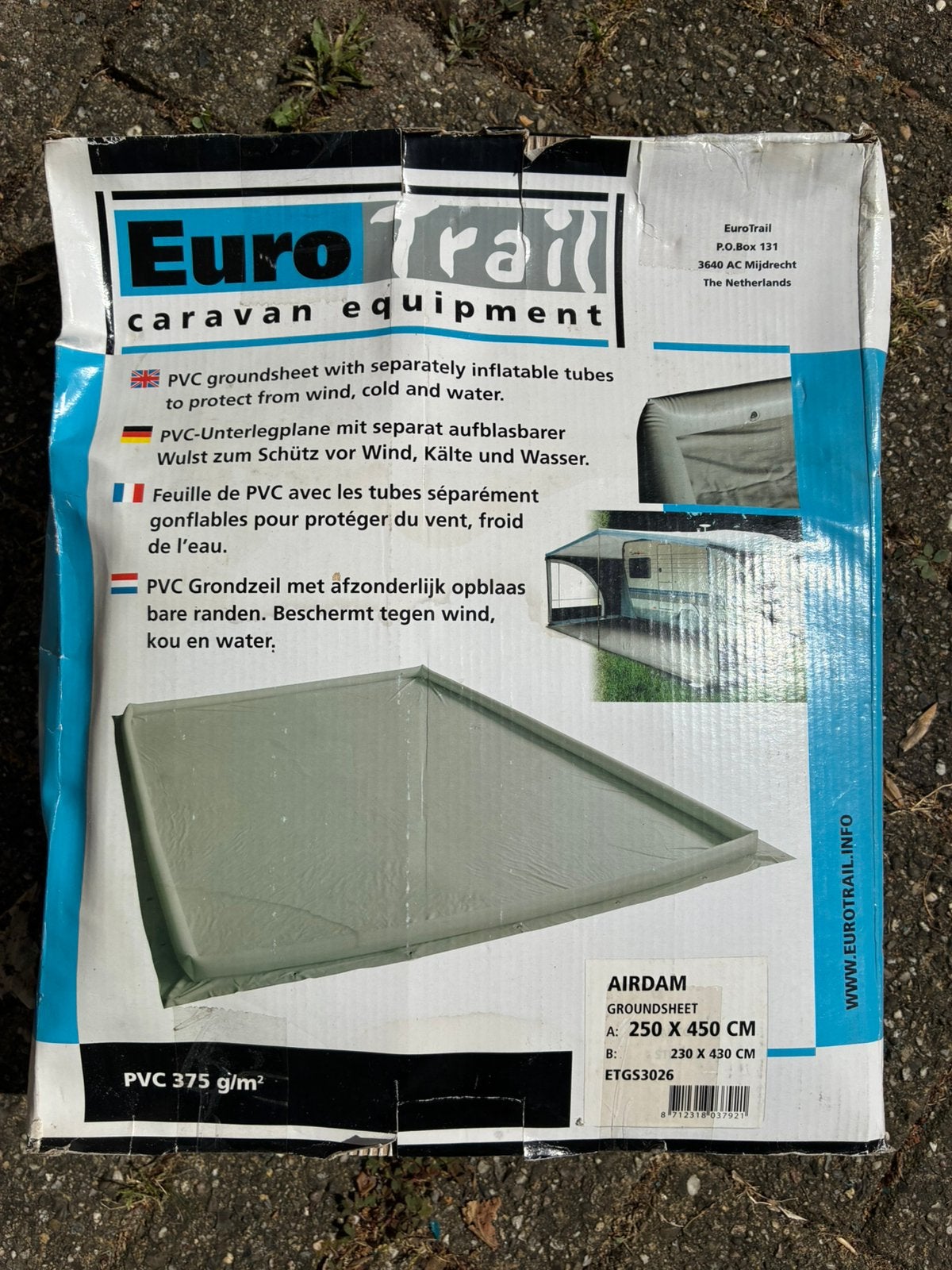 Grondzeil voor caravan of tent, Ophalen of Verzenden, Gebruikt