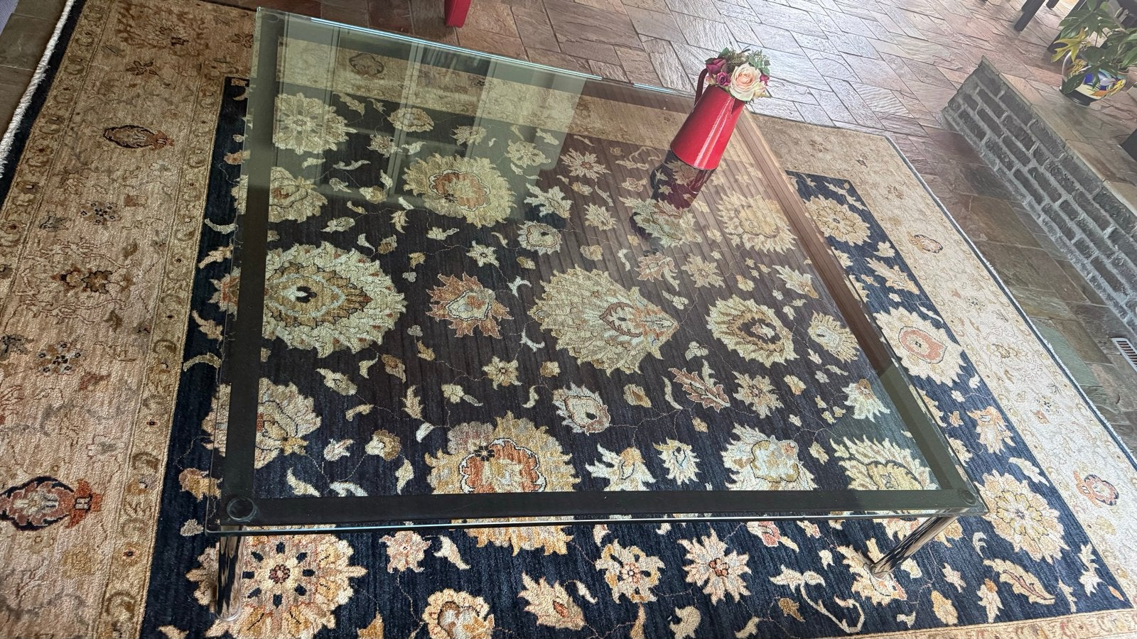 Originele Cassina LC10-P salontafel van Le Corbusier, Ophalen, Gebruikt, 100 tot 150 cm, Vierkant