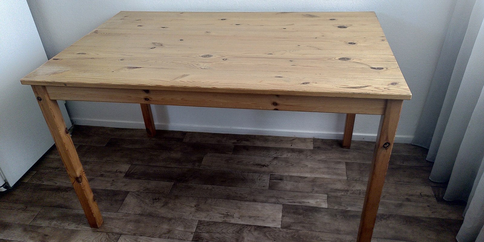 Houten eettafel - H73xB120xD75, Ophalen, Gebruikt, 50 tot 100 cm, 100 tot 150 cm