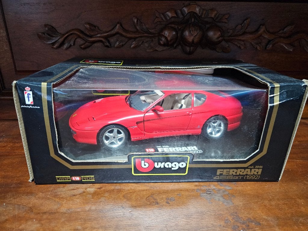 Bburago Ferrari 456 GT 1992 1/18 in ovp, Ophalen of Verzenden, Zo goed als nieuw, Auto, Bburago