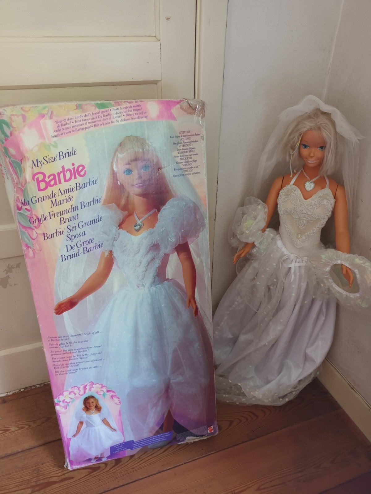 1994 My Size Wedding Bride Barbie, Ophalen of Verzenden, Gebruikt, Barbie