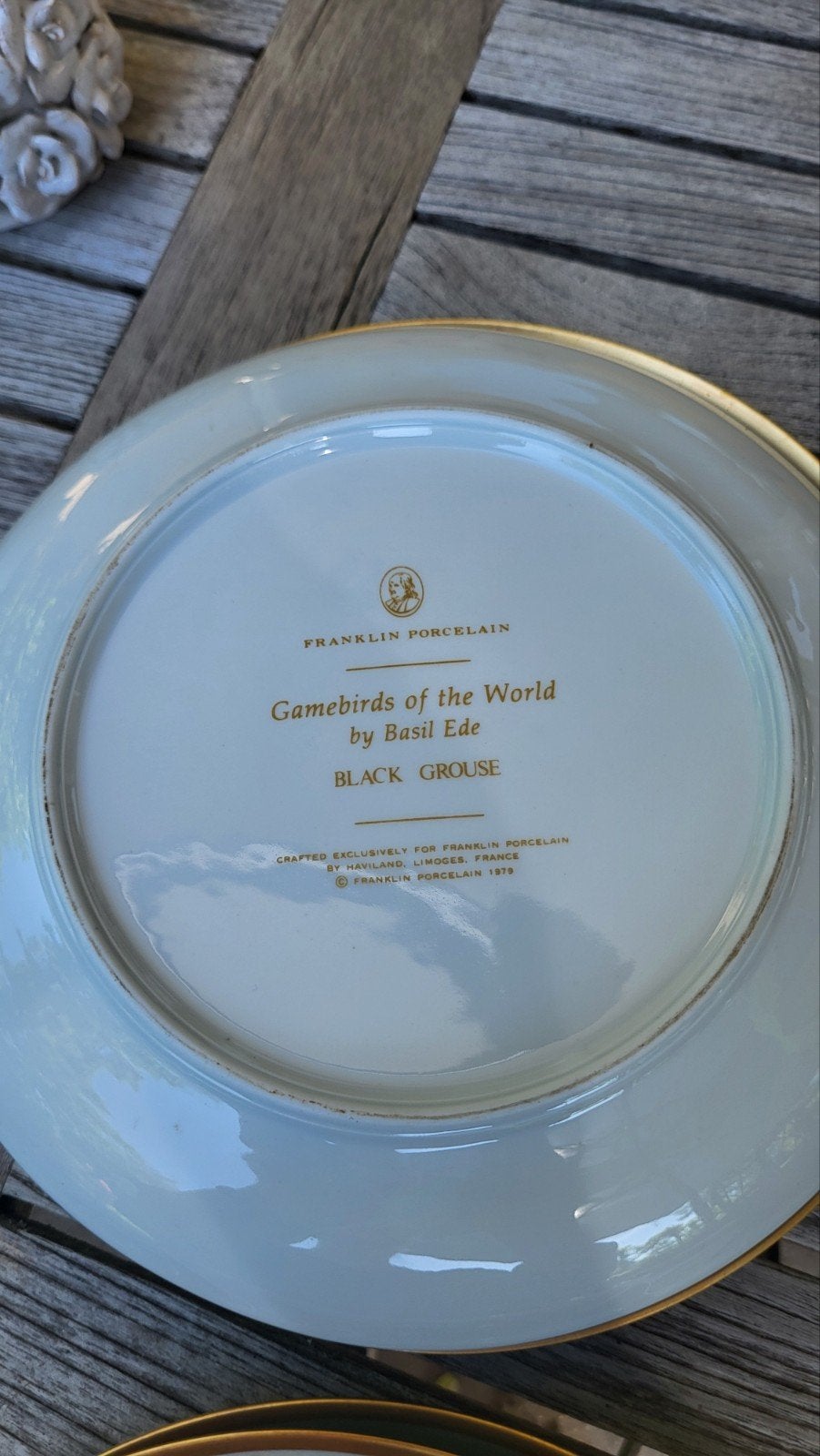 Franklin Porcelain Gamebirds of the World - 2 borden, Ophalen of Verzenden
