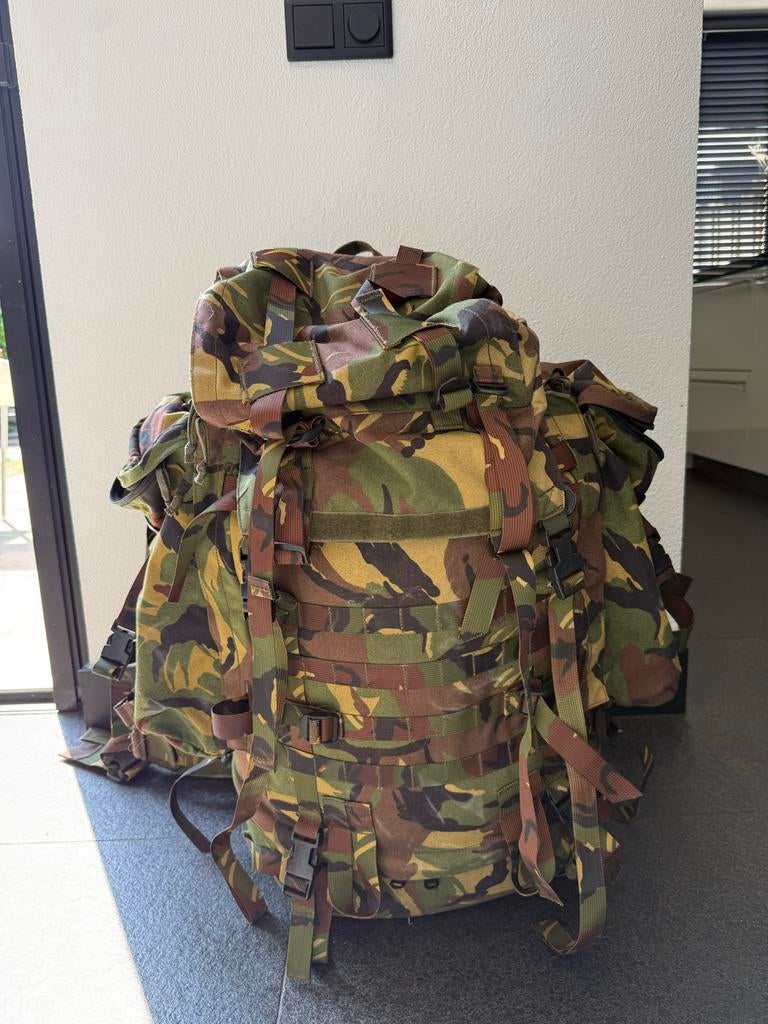 120L Leger/Rugzak Backpack - Woodland Camo - Ruim & Stevig, Verzamelen, Militaria | Algemeen, Ophalen of Verzenden