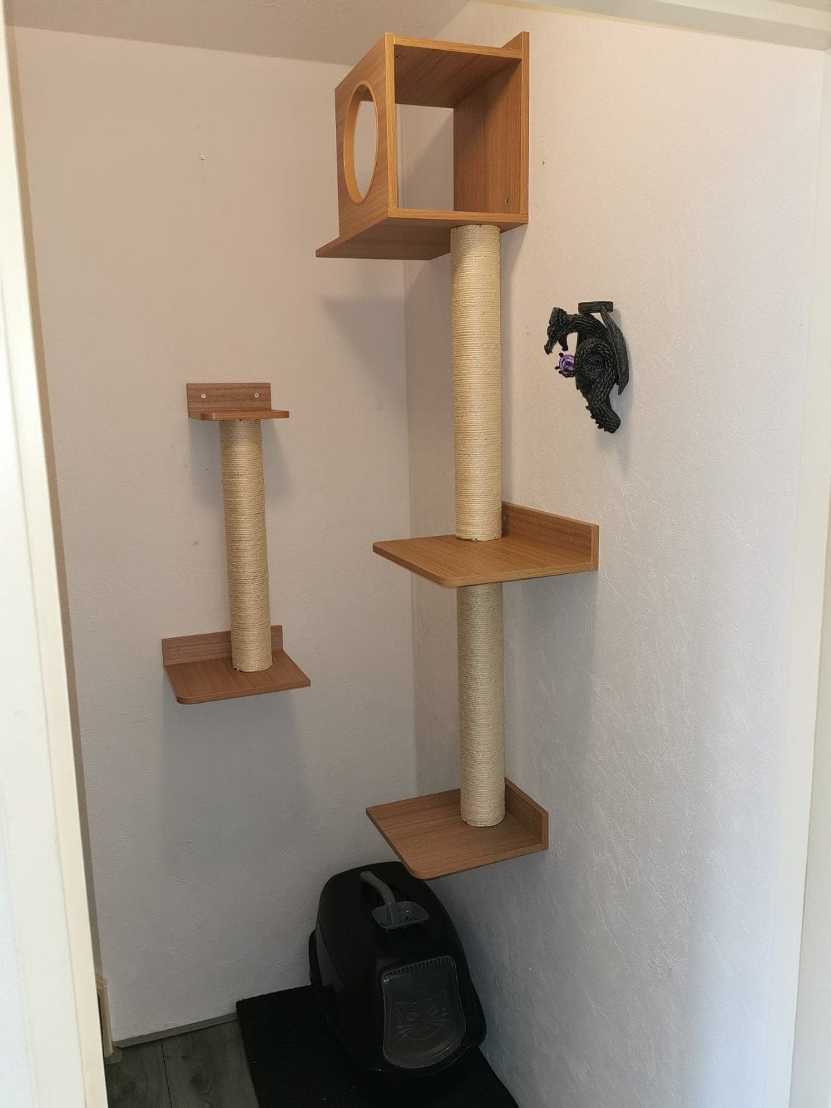 katten klimwand + klimzak., Ophalen, Zo goed als nieuw, Krabpaal