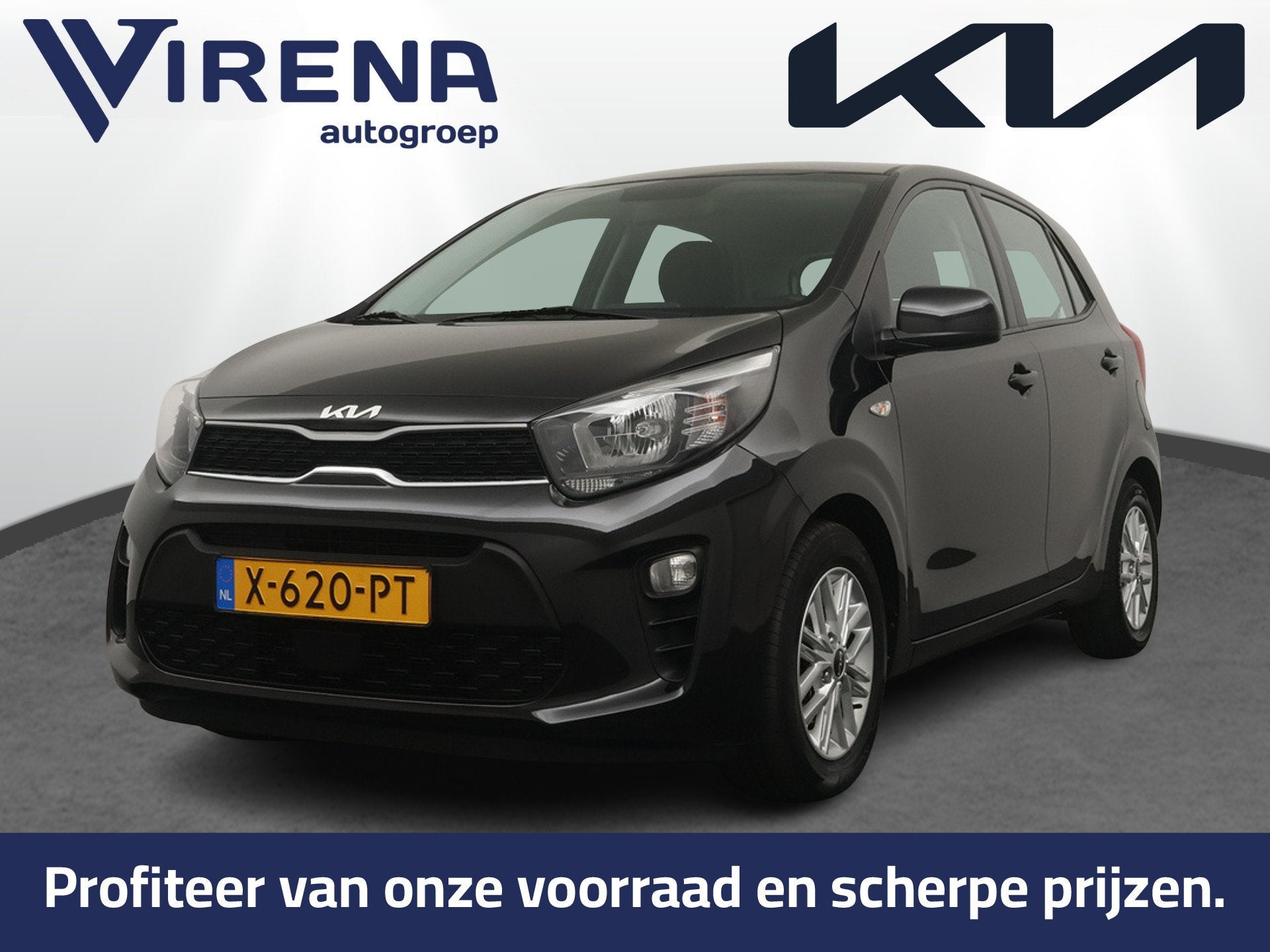 Kia Picanto 1.0 DPi DynamicLine Automaat - Cruise Control -, Auto's, Kia, 877 kg, Gebruikt, Met garantie (alle), 4 stoelen