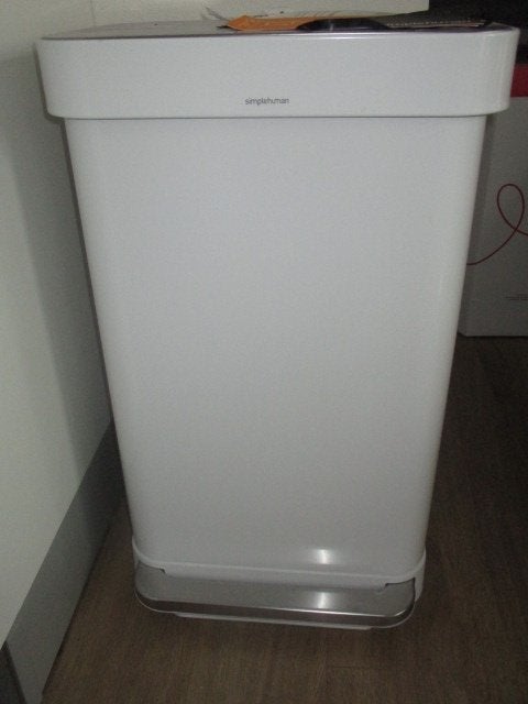 Simple Human Pedaalemmer - Wit 45L, Ophalen, Met pedaal, 50 tot 75 cm, 40 liter of meer