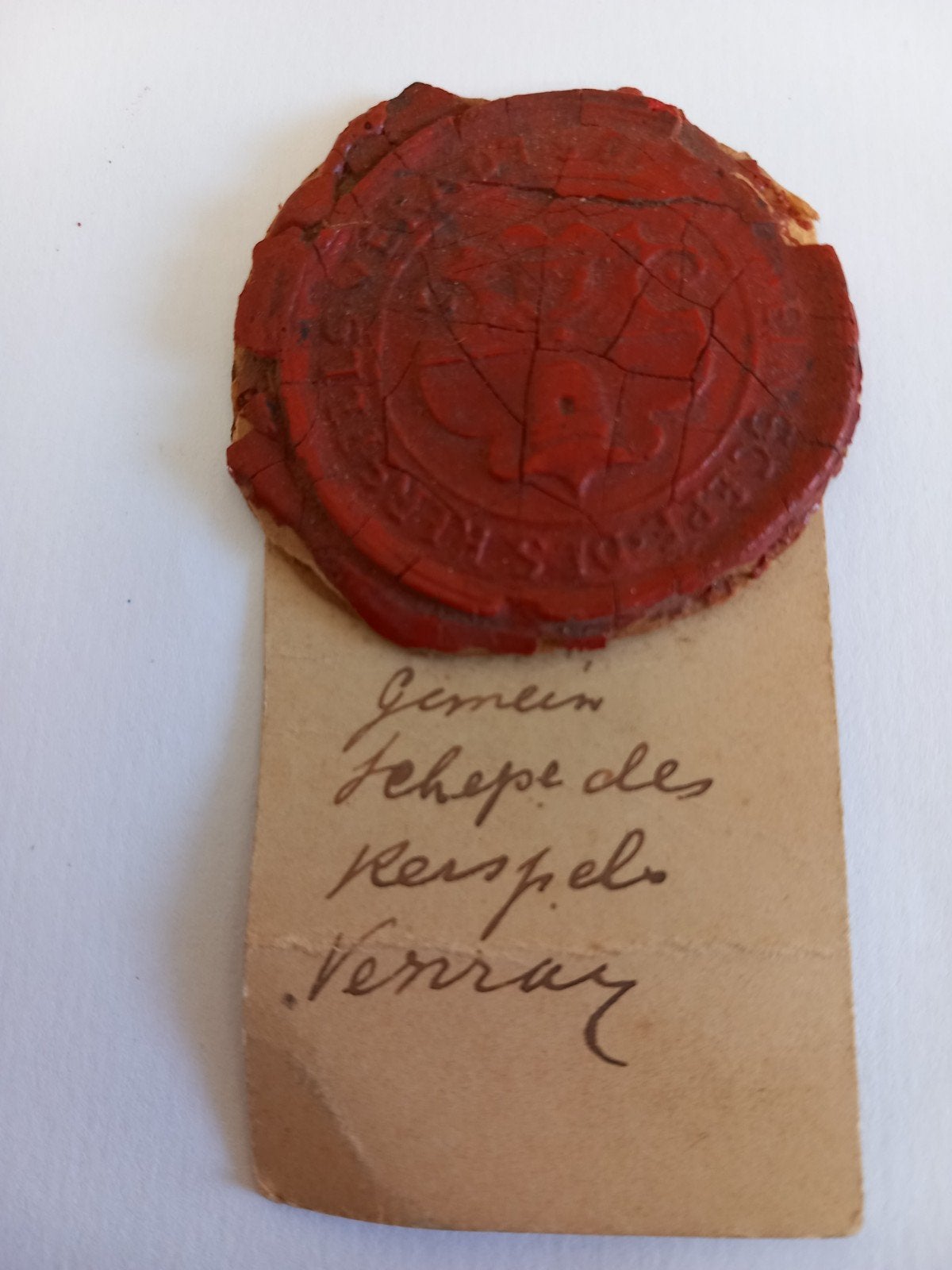 lakzegel scheperbankzegel venray, Ophalen