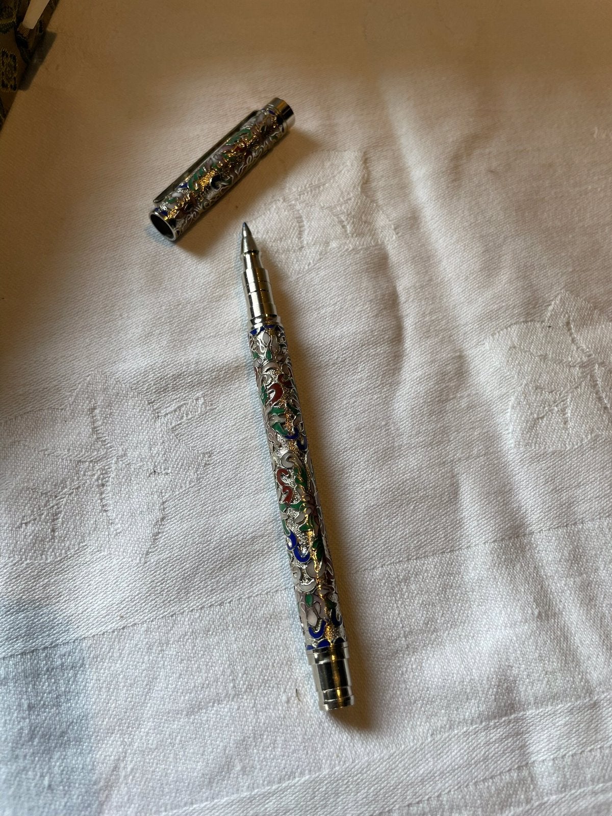 Cloisonné ballpoint, Ophalen of Verzenden, Zo goed als nieuw, Vulpen, Parker