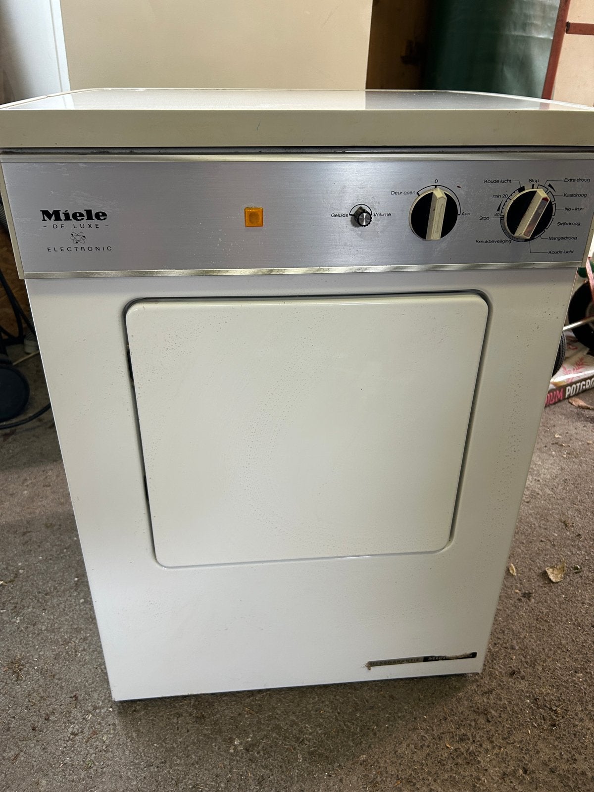 Miele De Luxe Electronic wasdroger - 4,5 kg, Ophalen, Gebruikt, Luchtafvoer, 4 tot 6 kg
