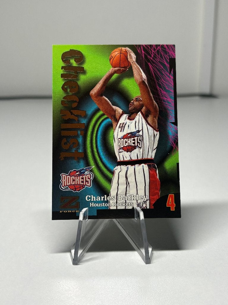 Skybox Z Force checklist Charles Barkley Rockets kaart, Ophalen of Verzenden, Zo goed als nieuw, Plaatje