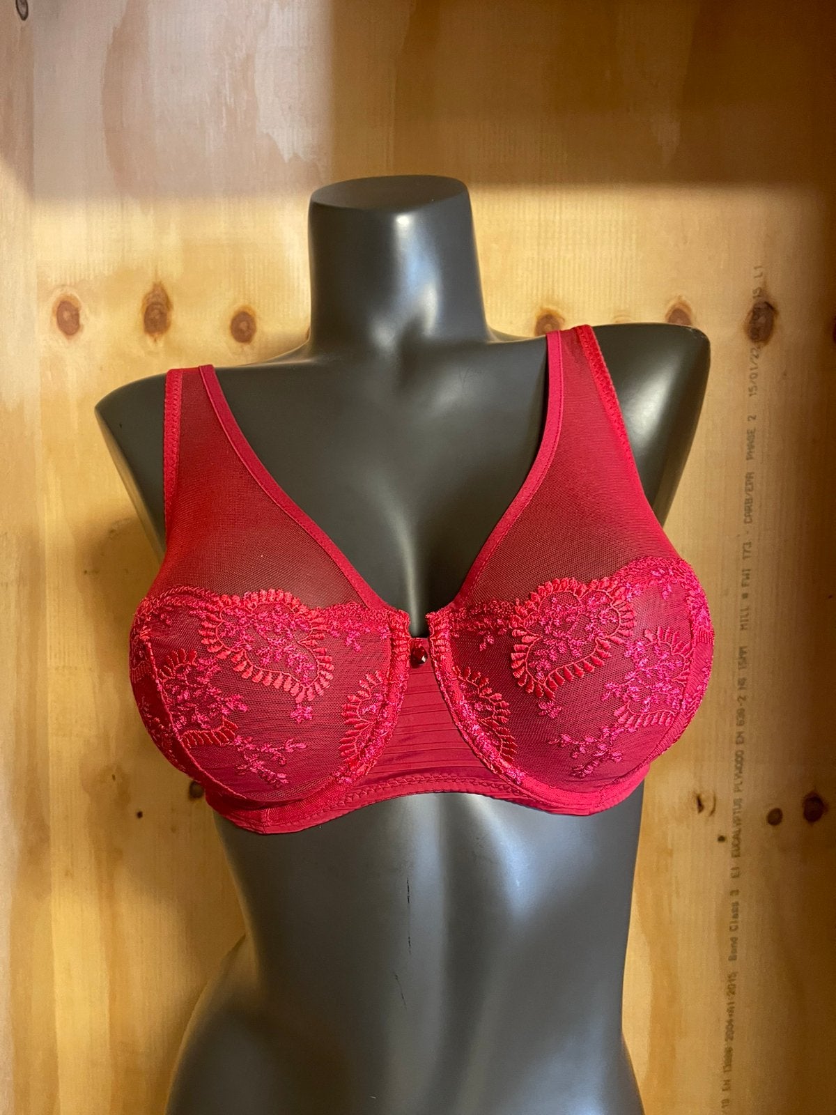 Louisa bracq bh maat 75e model elise, Verzenden, Rood, BH