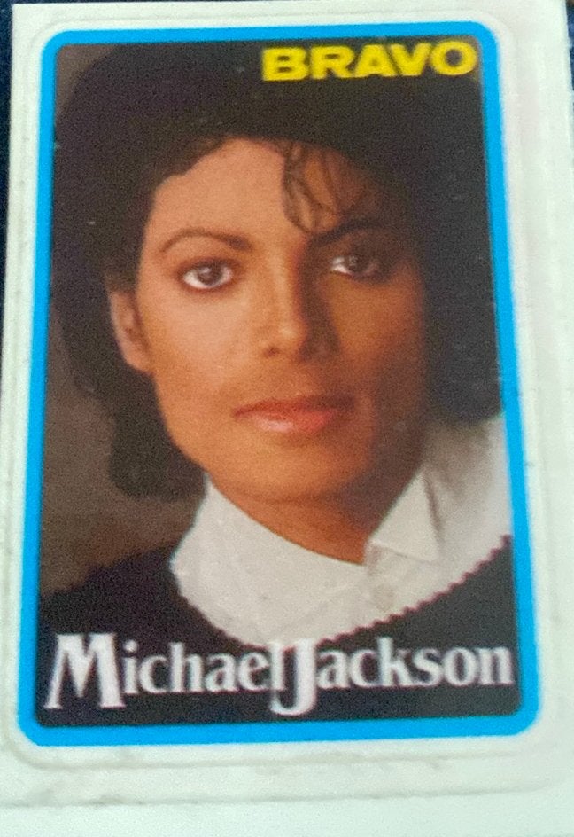 Michael Jackson, sticker uit tijdschrift Bravo, Verzamelen, Ophalen of Verzenden, Nieuw, Overige typen