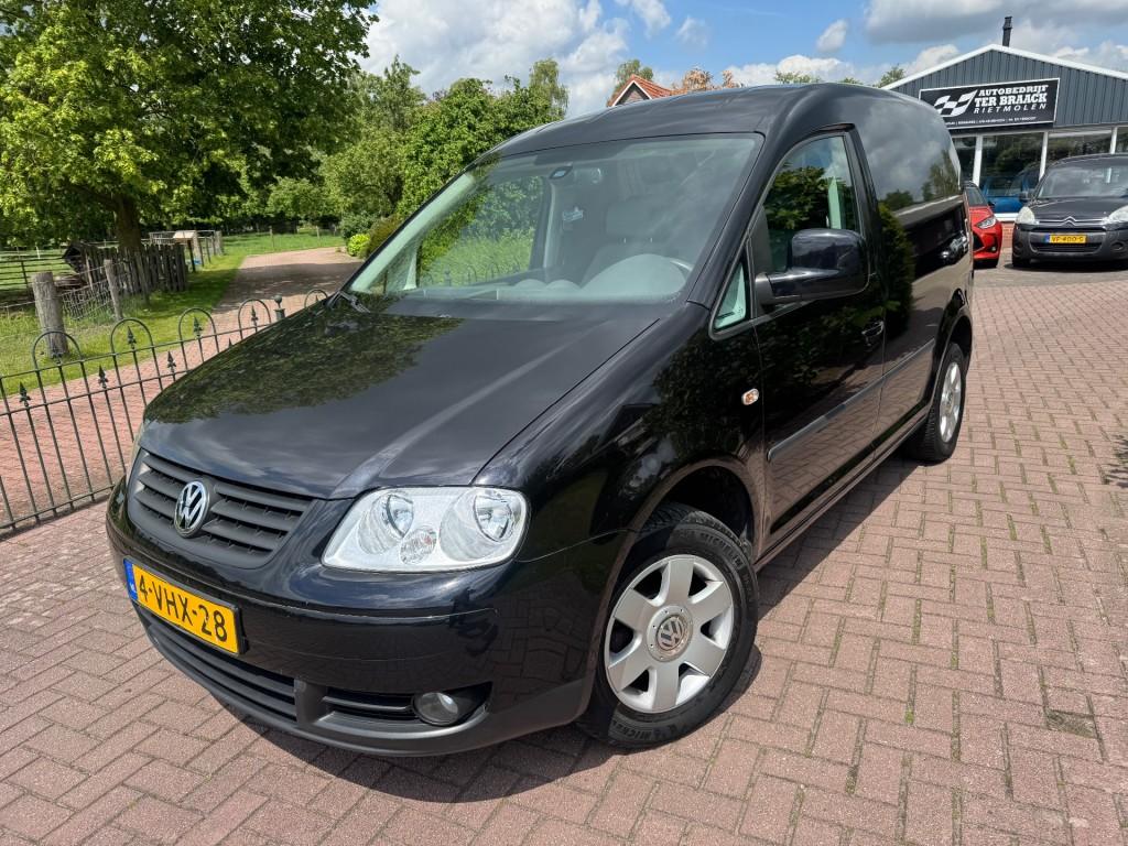 Volkswagen CADDY 1.9 TDI*MARGE*AIRCO*CRUISE*TREKHAAK*KLEP*NW, Auto's, Voorwielaandrijving, 4 cilinders, Volkswagen, Zwart