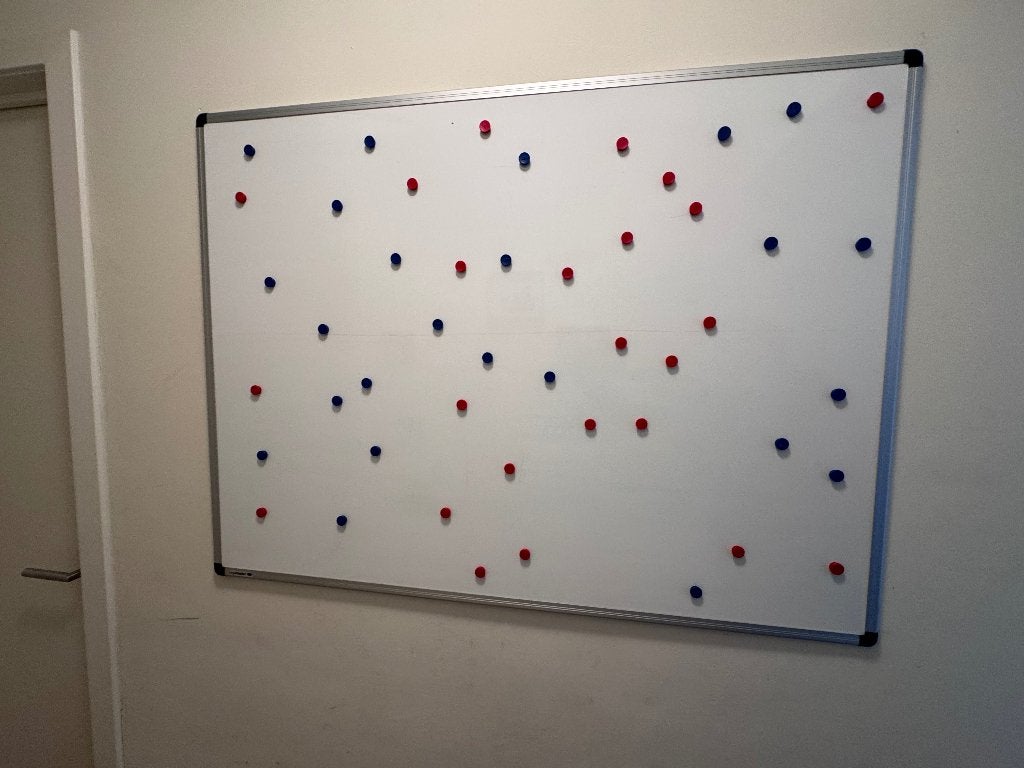 Whiteboard Legamaster UNITE 90x120cm met accessoires, Ophalen, Gebruikt, Whiteboard