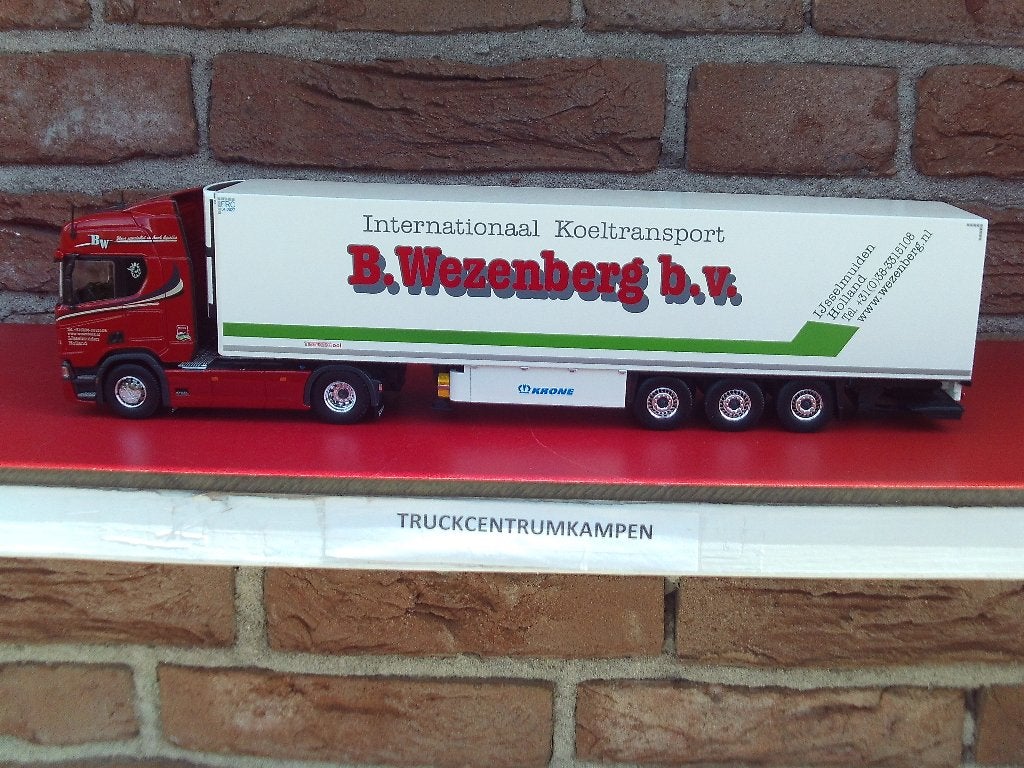 Tekno  Scania  Super  Highline  van  Wezenberg., Hobby en Vrije tijd, Modelauto's | 1:50, Ophalen of Verzenden, Nieuw, Bus of Vrachtwagen