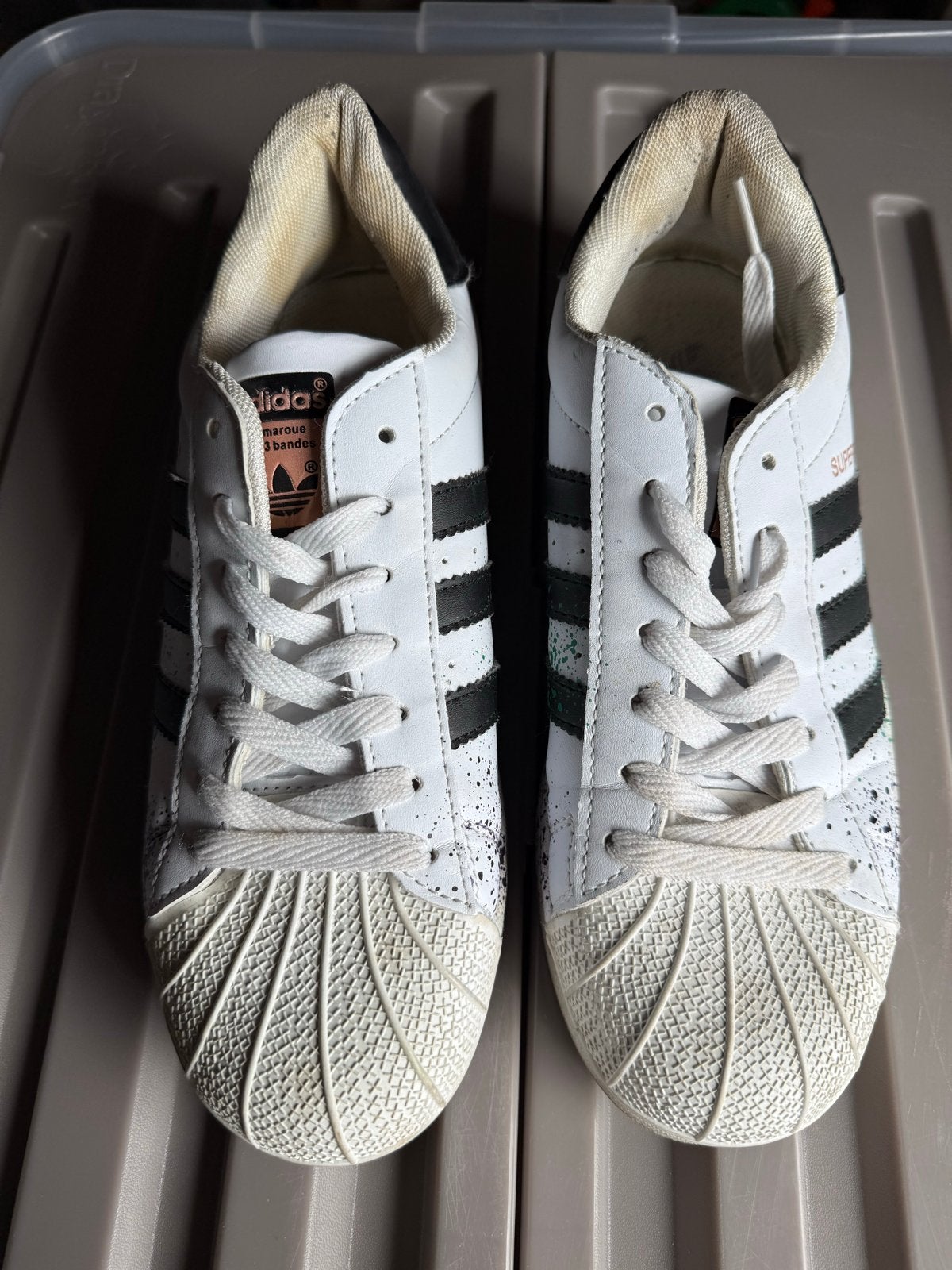 Adidas Superstar sneakers, Kleding | Dames, Schoenen, Ophalen, Gedragen, Wit, Sneakers of Gympen