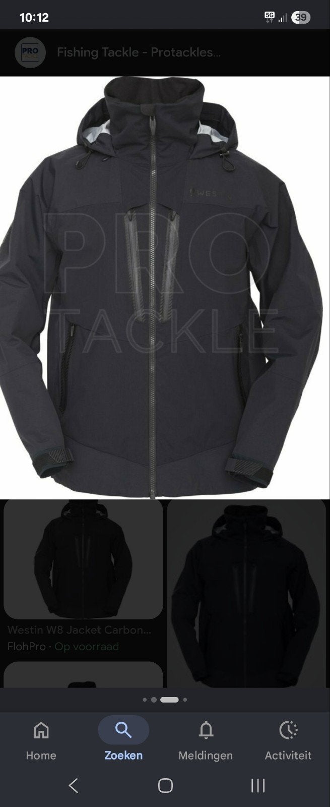 Westin w8 jas, Watersport en Boten, Hengelsport | Algemeen, Ophalen of Verzenden, Nieuw, Kleding