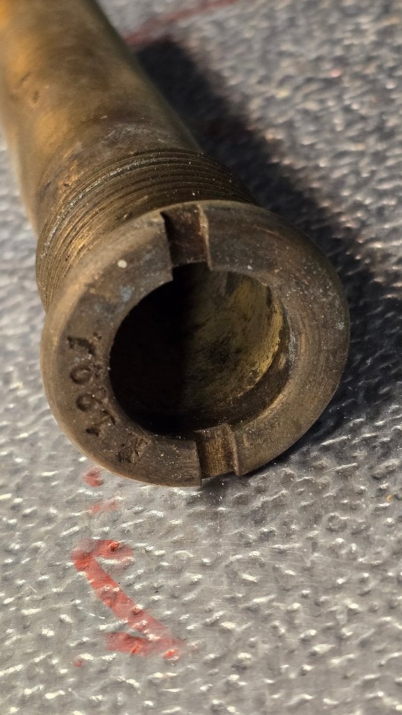 Kaiserliche Marine Mundlochbuchse -  10,5 cm projectiel WO1, Verzamelen, Verzenden, Marine, Nederland, Hulzen of Bodemvondsten