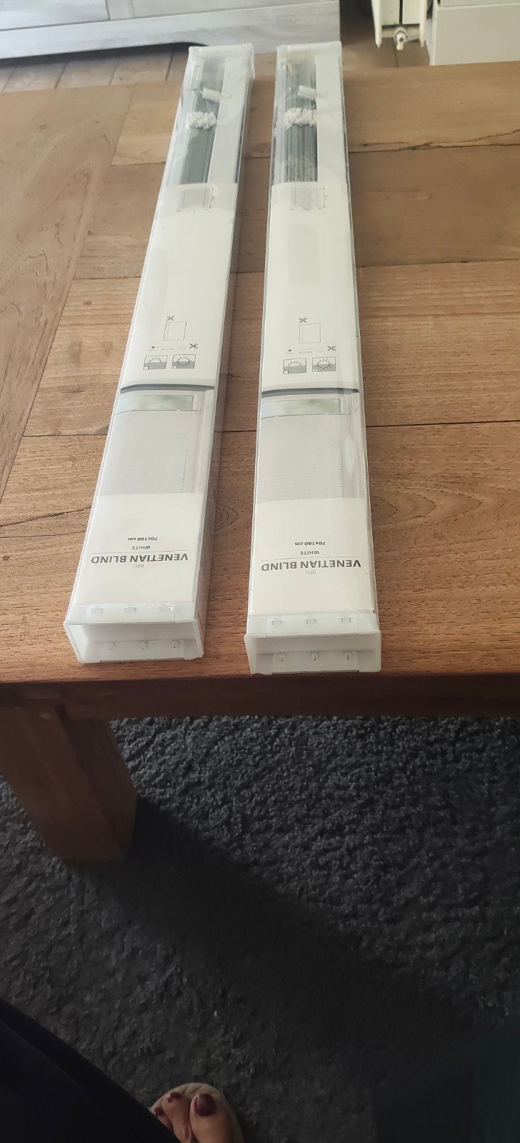 luxaflex 2 nieuwe in complete verpakking., Ophalen, Metaal, Nieuw, Wit