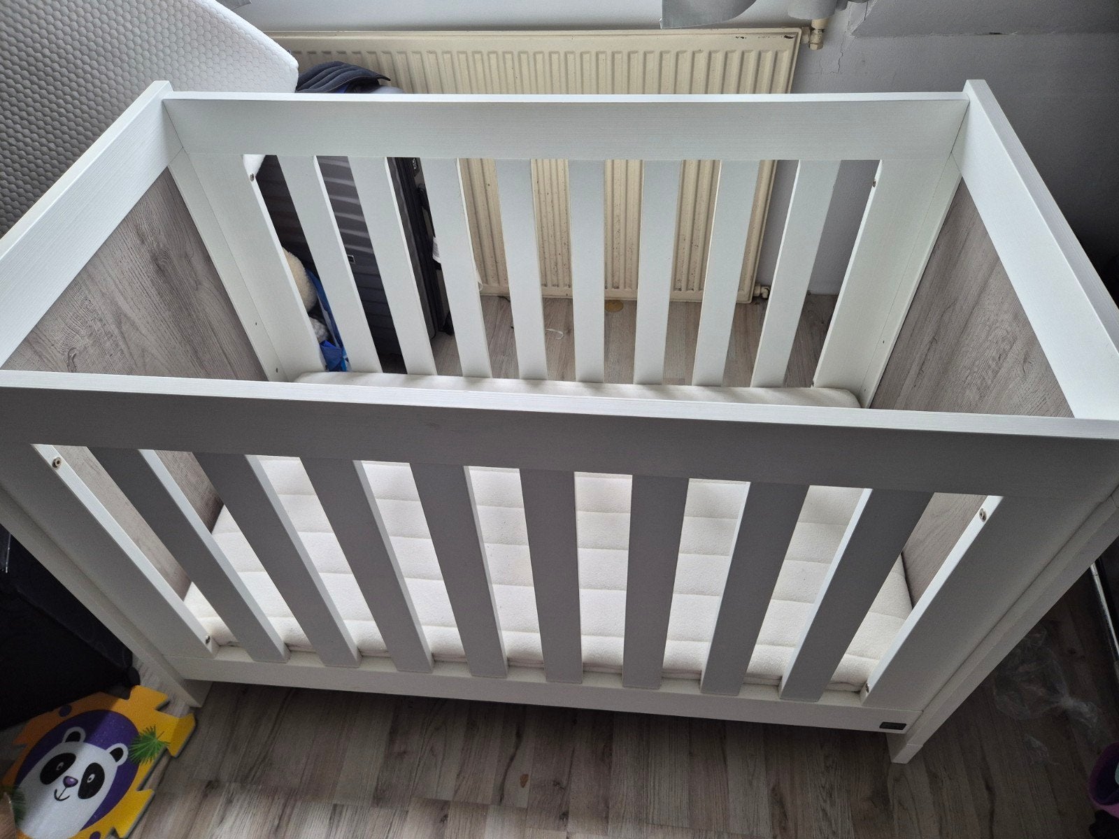 TWF Ledikant Wit/Hout - Zo goed als nieuw, Kinderen en Baby's, Babywiegjes en Ledikanten, Ophalen of Verzenden, Zo goed als nieuw
