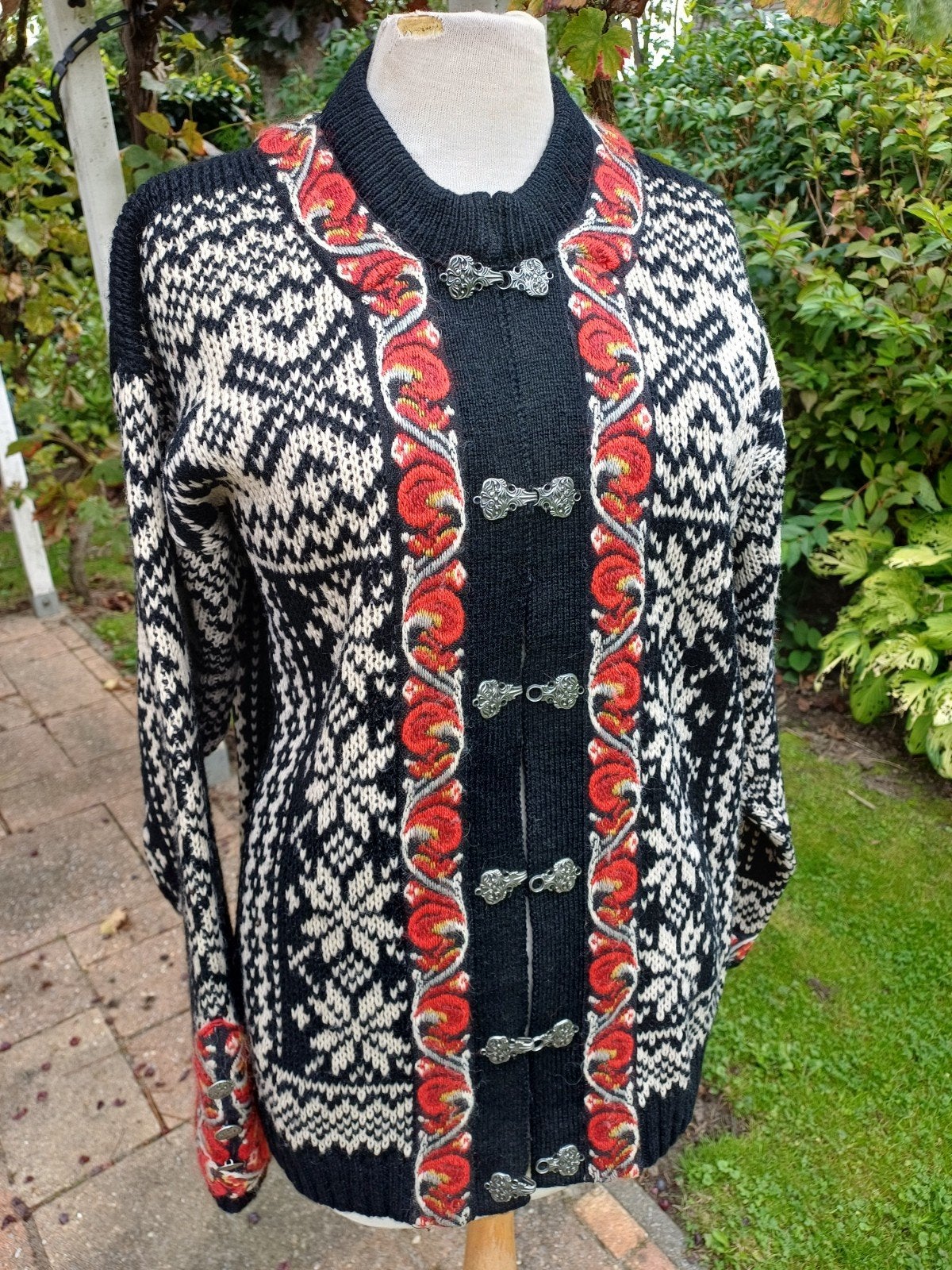 Noors wollen vest folklore outdoor unisex XL of 52, Meerkleurig, Maat 46/48 (XL) of groter, A.S. Evebøfoss, Ophalen of Verzenden