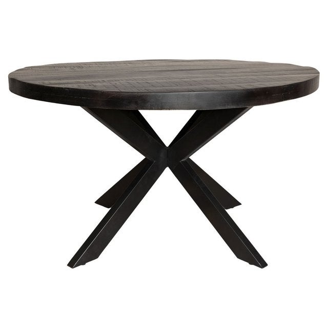 Eettafel, Ophalen, Zwart, Zo goed als nieuw, Vijf, Zes of meer stoelen